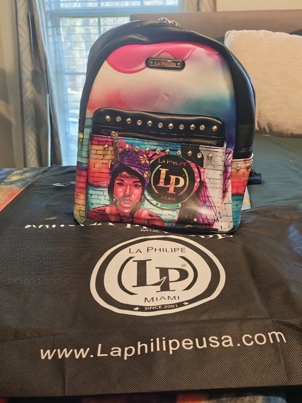 Colorful Graphic Mini Backpack – Multicolor